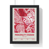 Principality Stadium Cardiff Rugby Map Poster