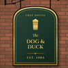 Personalised Home Bar Pub Sign Print - design detail