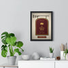 Personalised Home Bar Pub Sign Print - oxblood Kings Arms sign on the wall