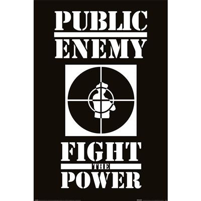 Public Enemy Fight The Power Logo Maxi Poster poster wall art print UK home decor