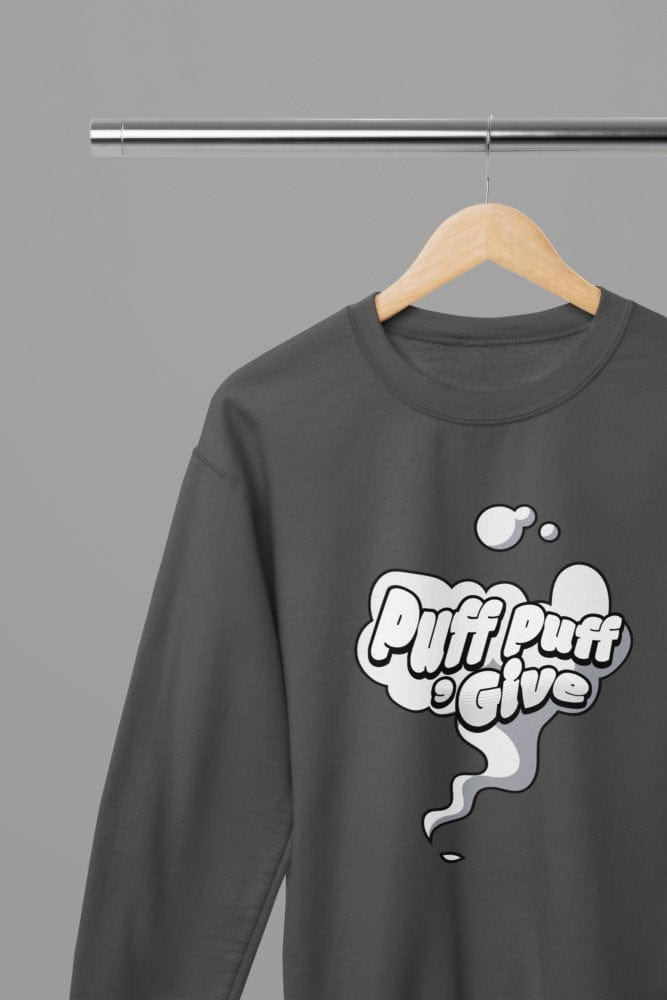 Black t-shirt with Puff Puff Give Quote Friday Movie /Sweatshirt wall display