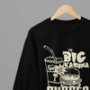 Sand t-shirt with Pulp Fiction Big Kahuna Burger Large Logo /Sweatshirt - Iconic Movie Merchandise back view