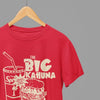Black t-shirt with Pulp Fiction Big Kahuna Burger Large Logo /Sweatshirt - Iconic Movie Merchandise front view