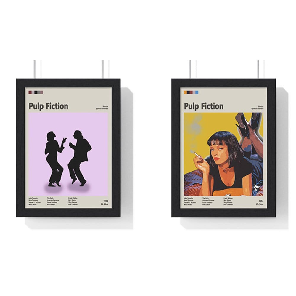 Framed Pulp Fiction movie poster