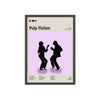 Framed Pulp Fiction movie poster close-up