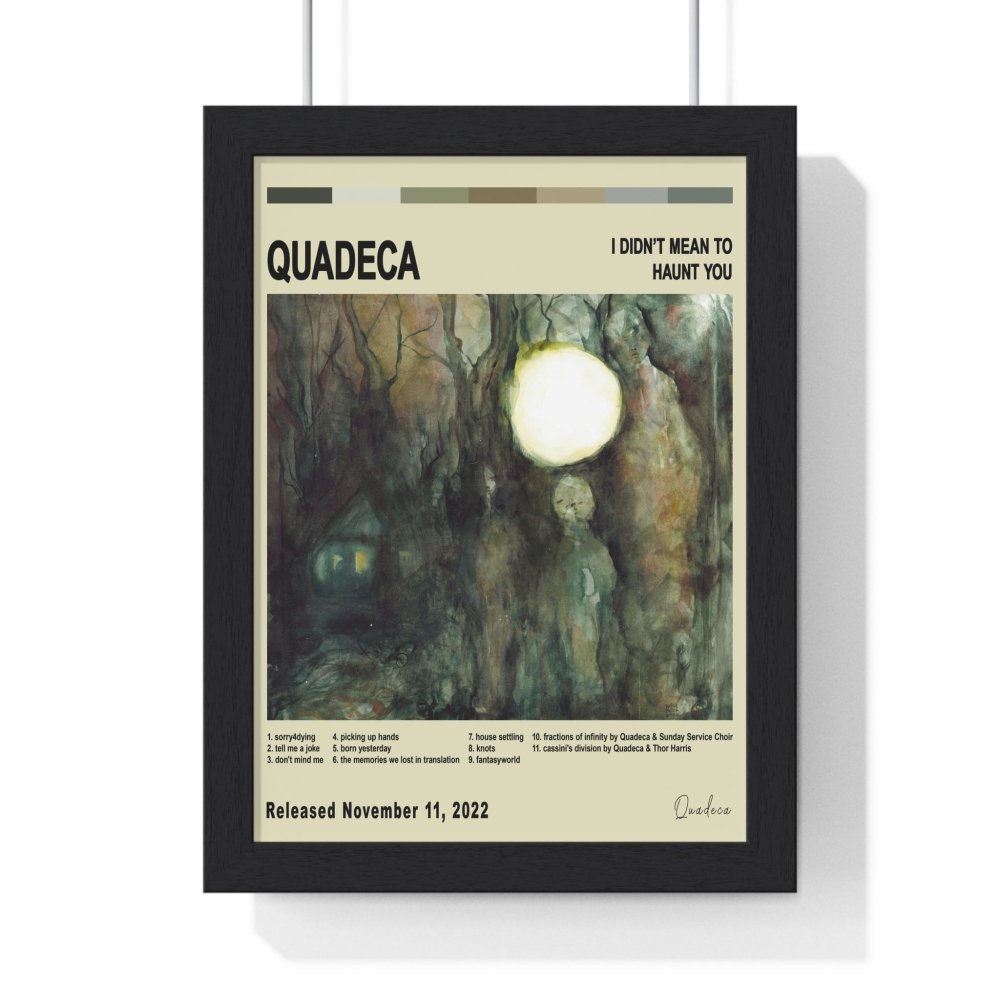 Quadeca - I Didn’t Mean To Haunt You Album Cover Poster - Poster Kingz - A5 (unframed) - Vintage - 