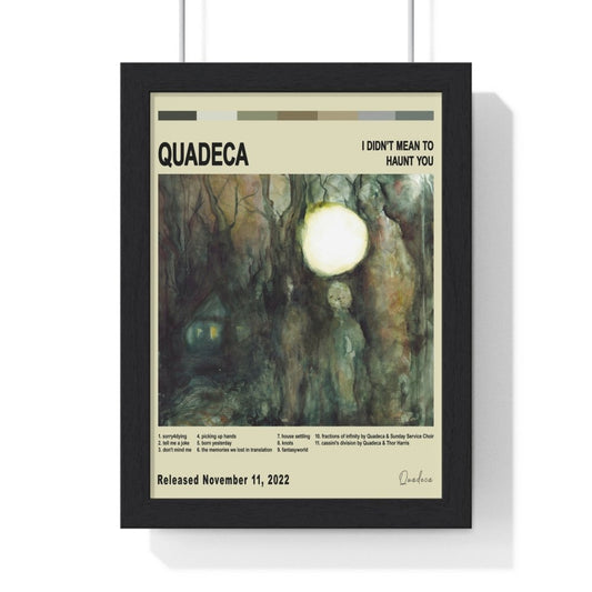 Quadeca - I Didn’t Mean To Haunt You Album Cover Poster - Poster Kingz - A5 (unframed) - Vintage - 