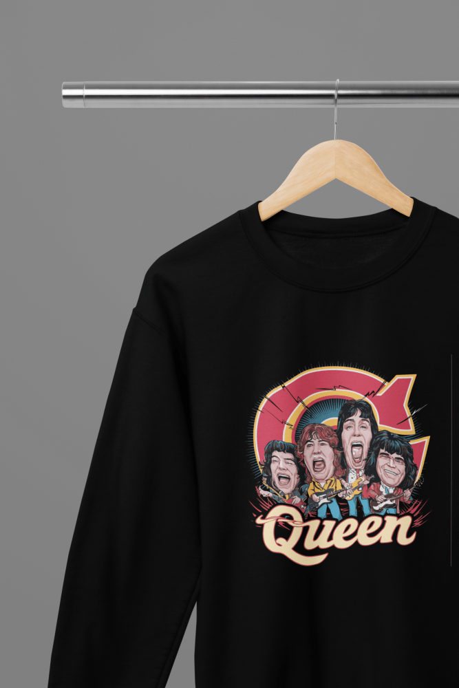 Queen T-Shirt/Sweatshirt - Poster Kingz - S - T-Shirt - White