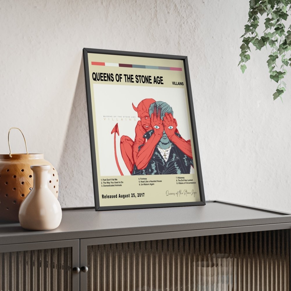 Queens of the Stone Age - Album Cover Poster - Poster Kingz - A5 (unframed) - Vintage - Villains