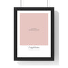 Personalised anniversary line portrait print framed or unframed