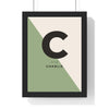 Personalised initial name nursery wall art print product mockup 3