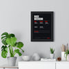Race Weekend print framed on a living room wall
