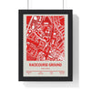 Framed Racecourse Ground Stadium map print