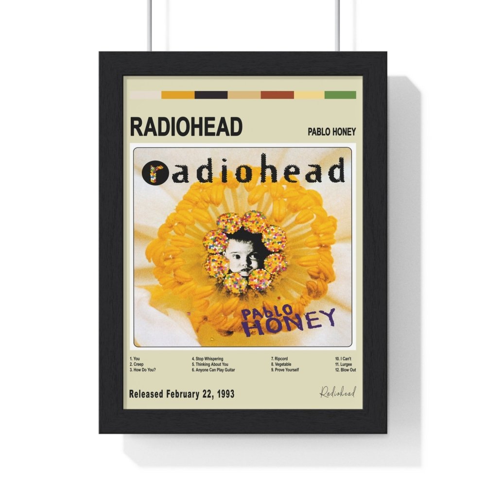 Radiohead Album Cover Poster - Poster Kingz - A5 (unframed) - Vintage - Pablo Honey