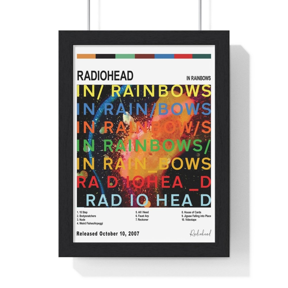 Radiohead - Album Cover Poster - Poster Kingz - A5 (unframed) - White - In Rainbows