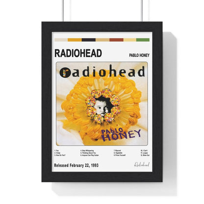 Radiohead Album Cover Poster - Poster Kingz - A5 (unframed) - White - Pablo Honey