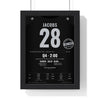 Raiders London 2019 Poster - Josh Jacobs 28 First NFL Game at Tottenham Jersey Print with the I WAS THERE stamp