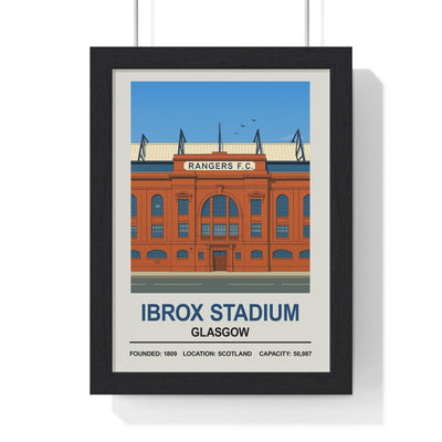 Rangers Ibrox Stadium Print - Poster Kingz - A5 (unframed) 5.8 × 8.3 in - 