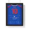 Rangers Novo 10 Helicopter Sunday 2005 Poster framed in a black frame, ready to hang