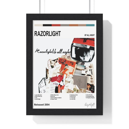 Razorlight - Up All Night Album Cover Poster - Poster Kingz - A5 (unframed) - White - 