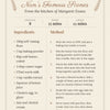 Personalised Family Recipe Print - design detail