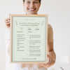 Personalised Family Recipe Print - Lifestyle - held by a smiling woman