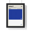 Framed Reading FC colour swatch print