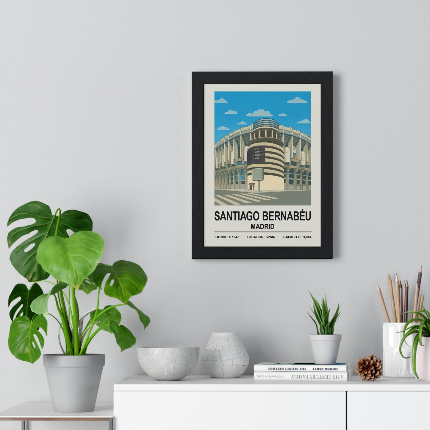 Framed Real Madrid Santiago Bernab�u Stadium poster