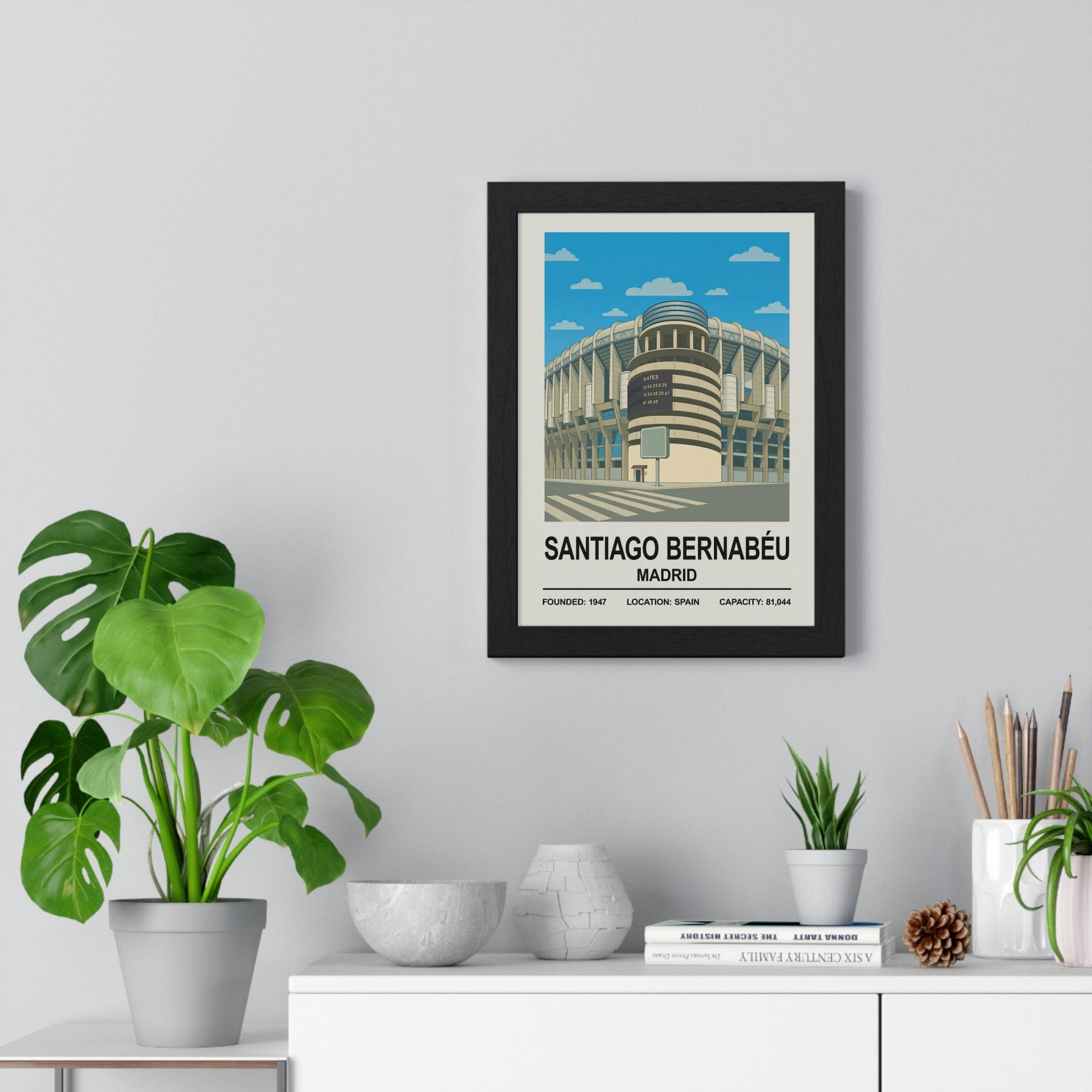 Framed Real Madrid Santiago Bernab�u Stadium poster