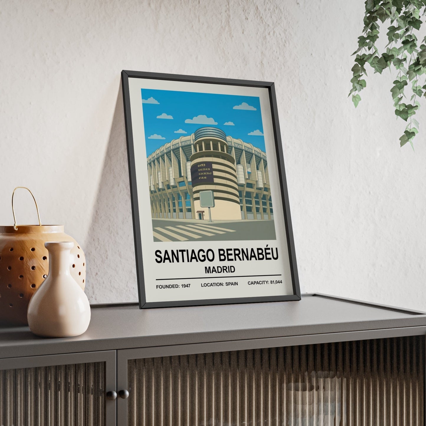 Framed Real Madrid Santiago Bernab�u Stadium poster