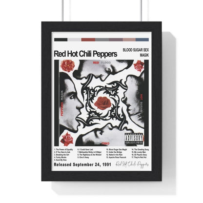 Red Hot Chilli Peppers - Album Cover Poster - Poster Kingz - A5 (unframed) - Blood Sugar Sex Magik - White - AlbumArt