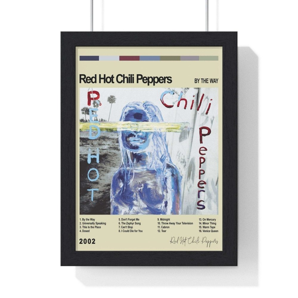 Red Hot Chilli Peppers - Album Cover Poster - Poster Kingz - A5 (unframed) - By the way - Vintage - AlbumArt