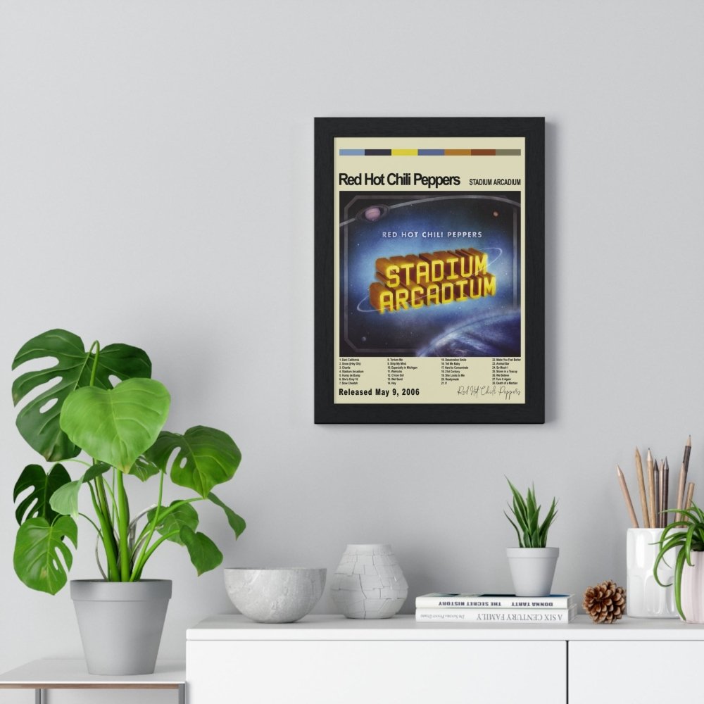 Red Hot Chilli Peppers Album Cover Poster - Poster Kingz - A5 (unframed) - Stadium Arcadium - White