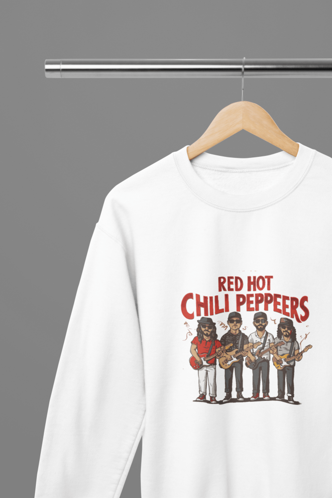 Red Hot Chilli Peppers T-Shirt/Sweatshirt - Poster Kingz - S - Sweatshirt - White