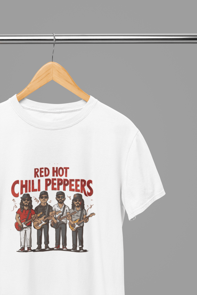 Red Hot Chilli Peppers T-Shirt/Sweatshirt - Poster Kingz - S - T-Shirt - White