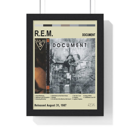 R.E.M - Album Cover Poster - Poster Kingz - A5 (unframed) - Vintage - Document