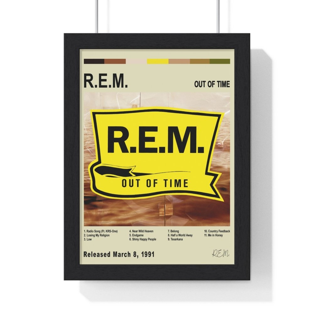 R.E.M - Album Cover Poster - Poster Kingz - A5 (unframed) - Vintage - Out of Time