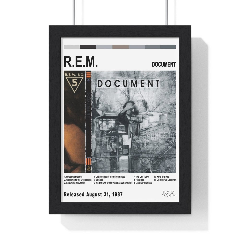 R.E.M - Album Cover Poster - Poster Kingz - A5 (unframed) - White - Document