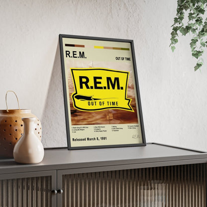 R.E.M - Album Cover Poster - Poster Kingz - A5 (unframed) - White - Out of Time