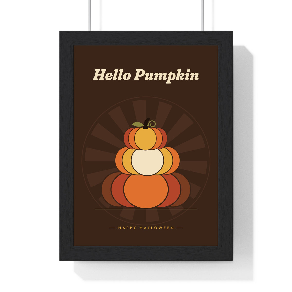 Retro 70s Pumpkin Print - chocolate colourway