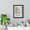 Framed Retro Food Menu - Kitchen print