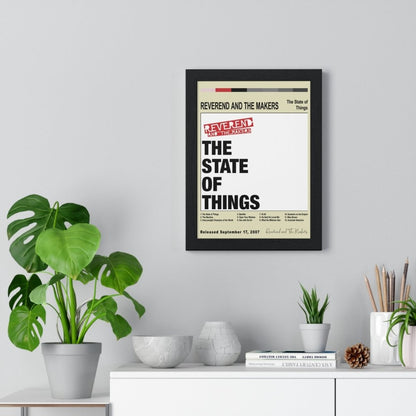 Reverend and The Makers - The State of Things Album Cover Poster - Poster Kingz - A5 (unframed) - White - 