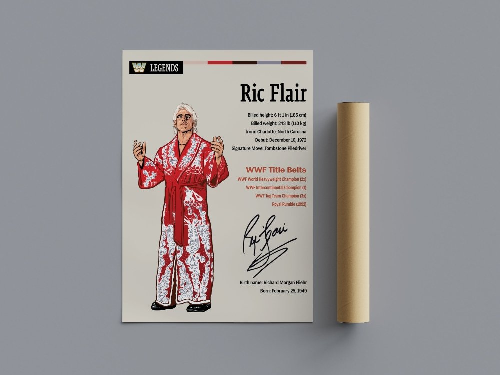 Ric Flair Wrestling Poster - Poster Kingz