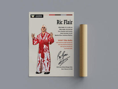 Ric Flair Wrestling Poster - Poster Kingz