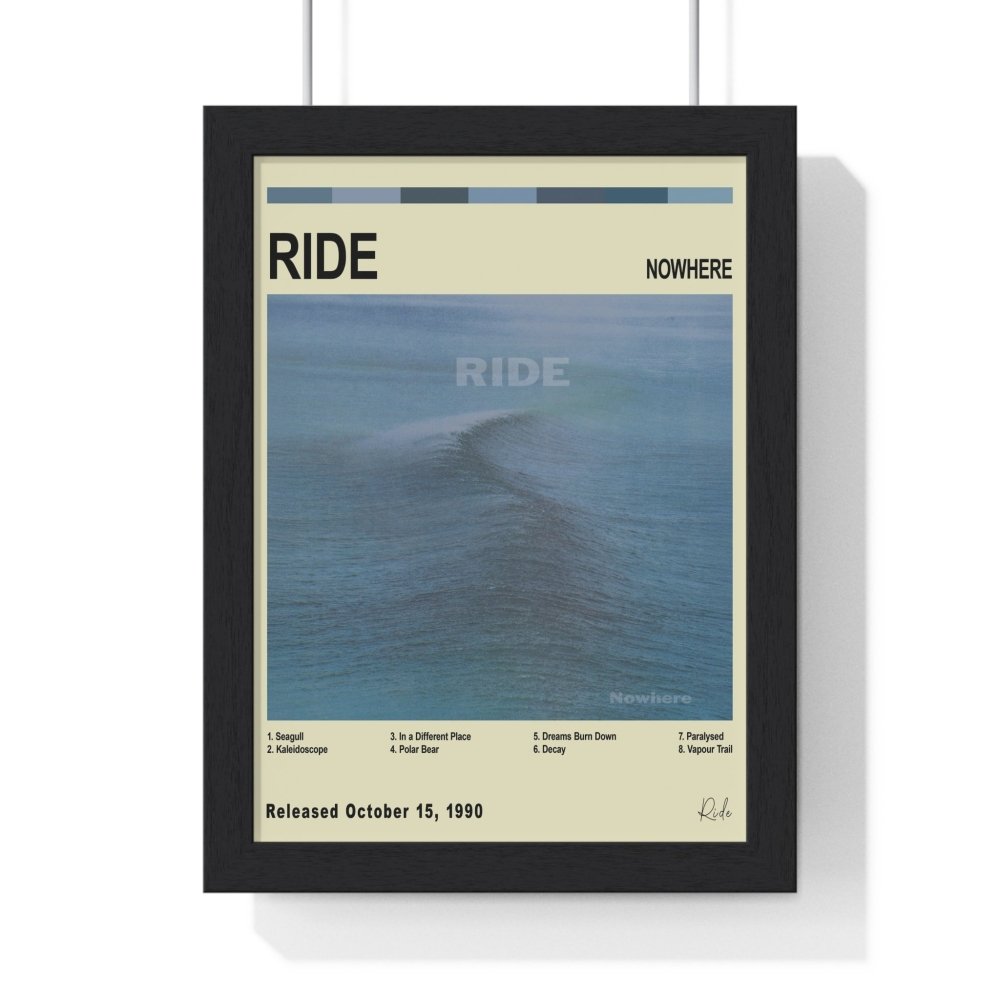 Ride - Nowhere Album Cover Poster - Poster Kingz - A5 (unframed) - Vintage - 