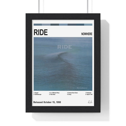 Ride - Nowhere Album Cover Poster - Poster Kingz - A5 (unframed) - White - 