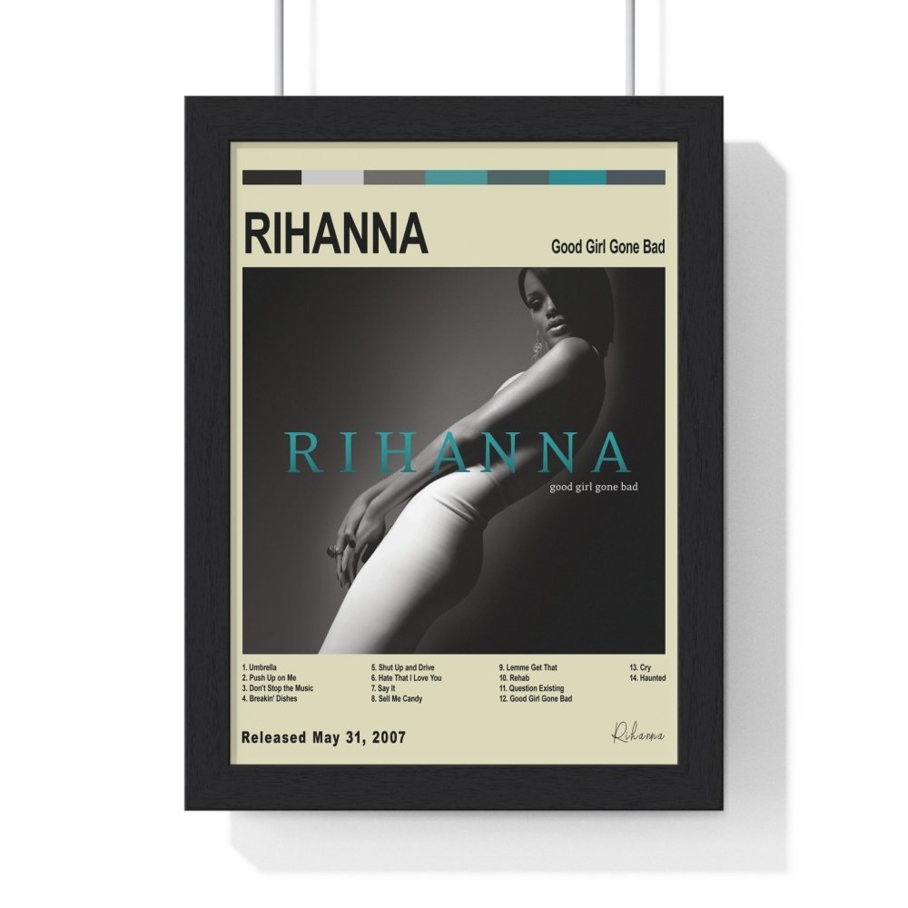 Rihanna - Good Girl Gone Bad Album Cover Poster - Poster Kingz - A5 (unframed) - Vintage - 