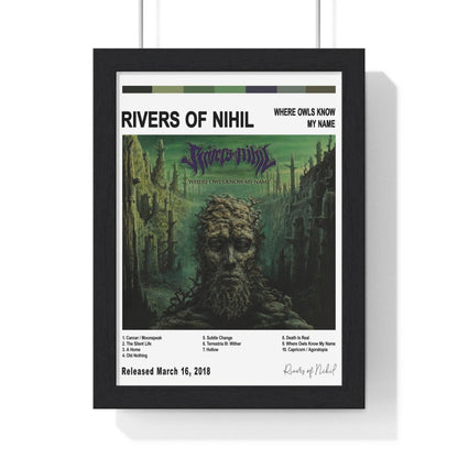 Rivers of Nihil - Where Owls Know My Name Album Cover Poster - Poster Kingz - A5 (unframed) - White - 