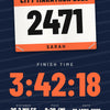 Personalised Marathon Finisher Print - design detail