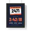 Personalised Marathon Finisher Print - framed print